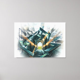 Impressão Em Tela "There is a Great Storm Here..."