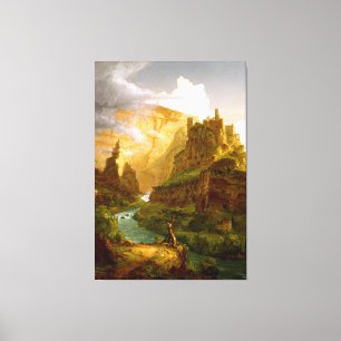 Impressão Em Tela THOMAS COLE - A fonte do Vaucluse - 1841 -
