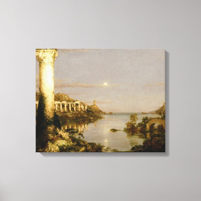 Impressão Em Tela Thomas Cole - O Curso da Desolação do Império (Frente)