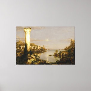 Impressão Em Tela Thomas Cole - O Curso da Desolação do Império