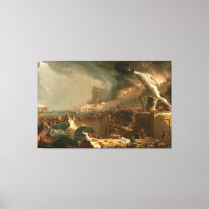 Impressão Em Tela Thomas Cole O Curso do Império - Destruição