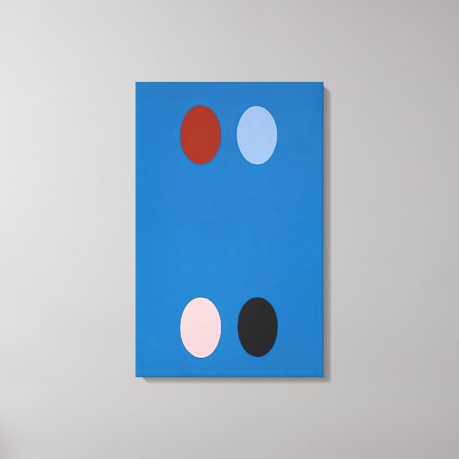 Impressão Em Tela Thomas Downing - France Blue - 1965 (Frente)