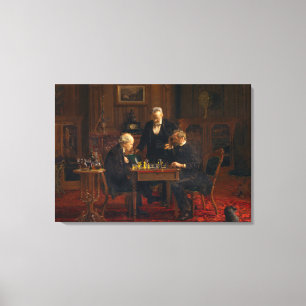 Impressão Em Tela Thomas Eakins, Os Jogadores De Xadrez