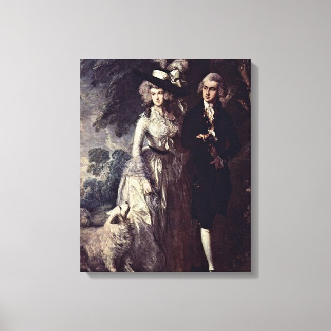 Impressão Em Tela Thomas Gainsborough - A caminhada da manhã (Frente)