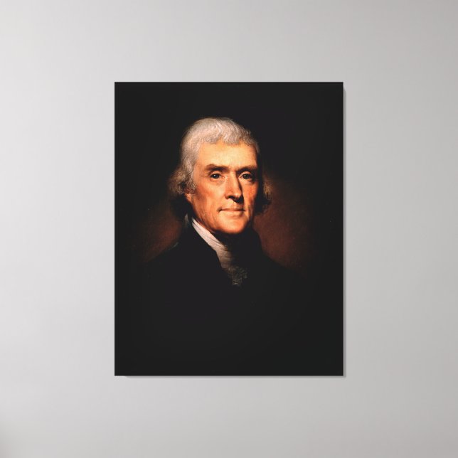 Impressão Em Tela THOMAS JEFFERSON Retrato de Rembrandt Peale (Frente)