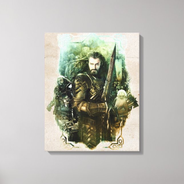Impressão Em Tela THORIN OAKENSHIELD™, Dwalin, & gráfico de Balin (Frente)