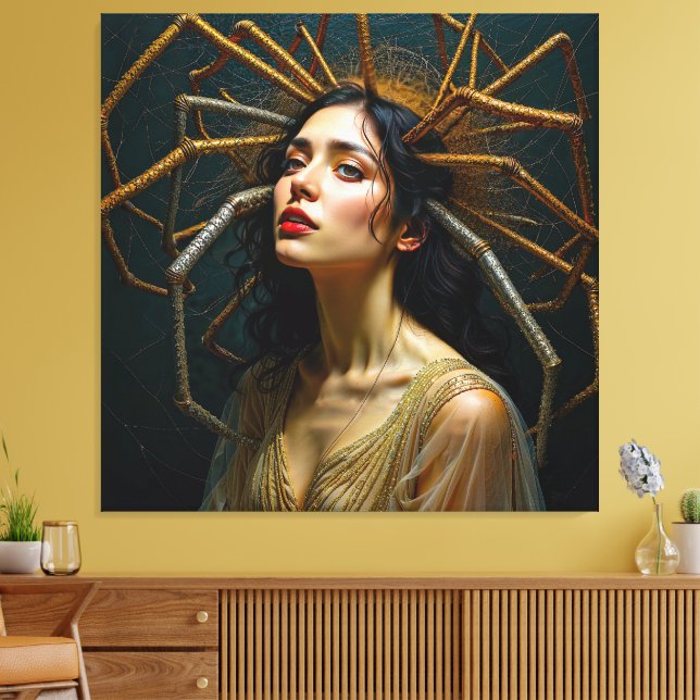Impressão Em Tela Threads da Transformação de Aracne Transgressão (Insitu(Sala de estar))