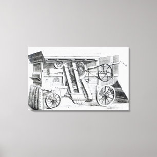 Impressão Em Tela Threshing combinado patente de Garrett e de filhos