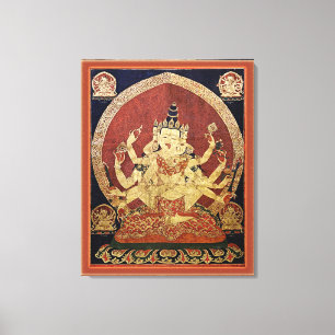 Impressão Em Tela Tibetano Thangka de Guhyasamaja Akshobhyavajra