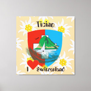 Impressão Em Tela Ticino Suíça Suisse Svizzera Svizra linho