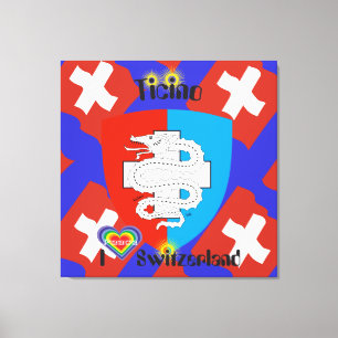 Impressão Em Tela Ticino Suíça Suisse Svizzera Svizra linho