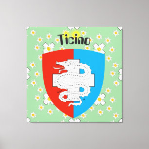 Impressão Em Tela Ticino Suíça Suisse Svizzera Svizra linho