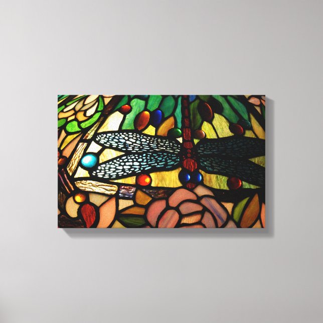 Impressão Em Tela Tiffany Feche A Lâmpada De Vidro Estendida (Frente)