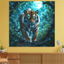 Impressão Em Tela Tigerfamilie im Einklang der Natur