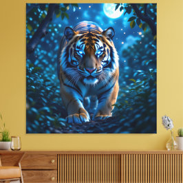 Impressão Em Tela Tigerfamilie im Einklang der Natur