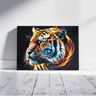 Impressão Em Tela Tigre
