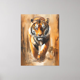 Impressão Em Tela Tigre
