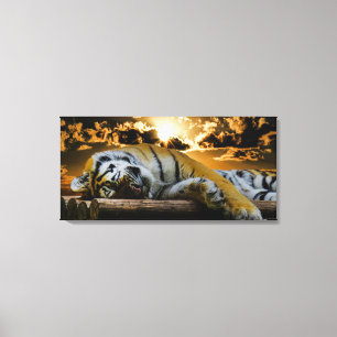 Impressão Em Tela Tigre