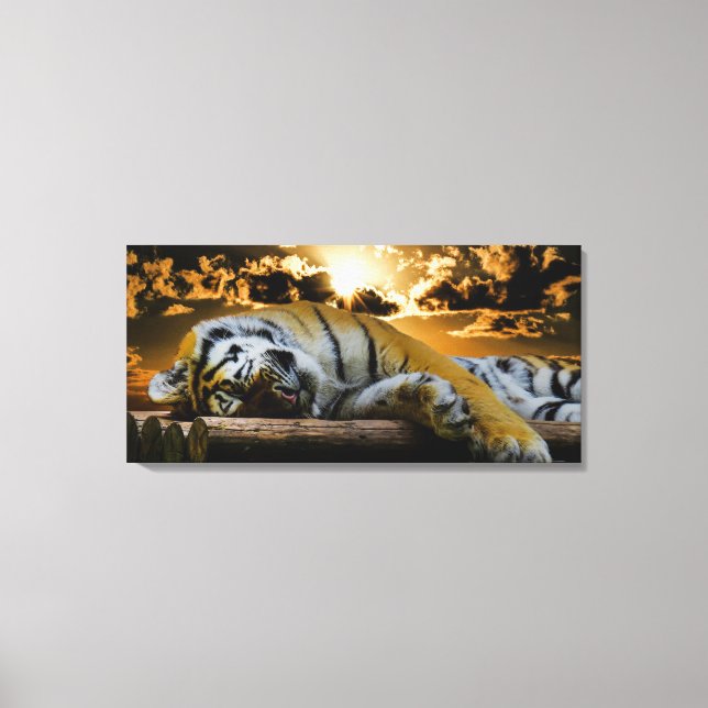 Impressão Em Tela Tigre (Frente)