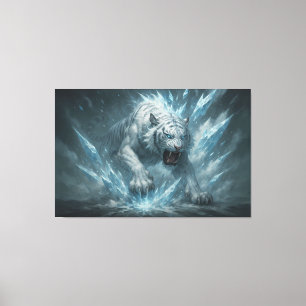 Impressão Em Tela Tigre Branco Frost – Imperador do Reino Congelado 