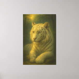 Impressão Em Tela Tigre Branco Majestoso – Arte Refinada