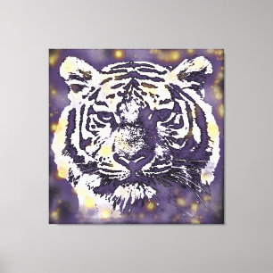 Impressão Em Tela Tigre cósmico