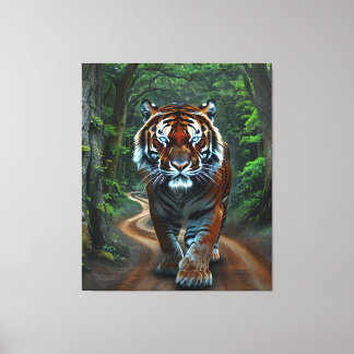 Impressão Em Tela Tigre da vizinhança amistosa