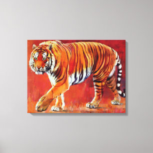 Impressão Em Tela Tigre de Bengal