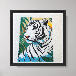 Impressão Em Tela Tigre Pintado à Mão por Mark Elsen
