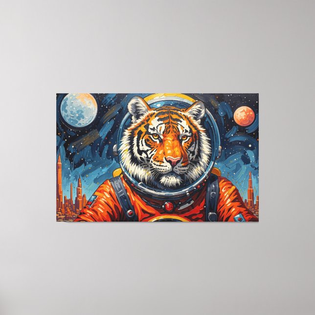 IMPRESSÃO EM TELA TIGRES NO ESPAÇO-5 (Frente)
