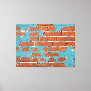 Impressão Em Tela Tijolo Antigo