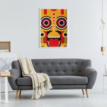 Tiki Tribal Amarelo