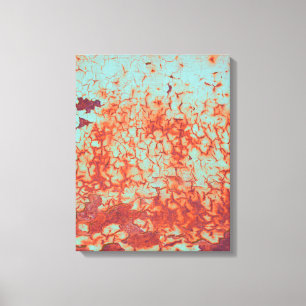 Impressão Em Tela Tinta de descasque e Abstrato de ferrugem