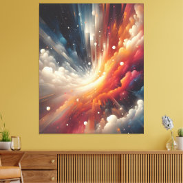 Impressão Em Tela Tinta de pulverização abstrato