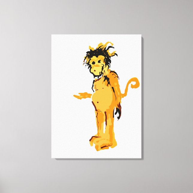 Impressão Em Tela tinta macaca (Frente)