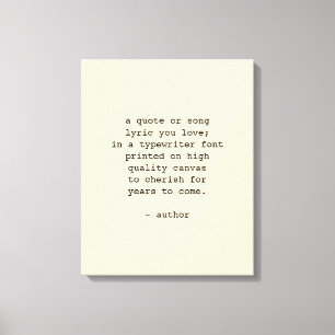 Impressão Em Tela Tipo de Letra de Máquina de Arte de Cotação Person