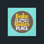 Impressão Em Tela Tipografia da padaria engraçada Arte de parede ret<br><div class="desc">Arte tipográfica colorida com cores retrô e vibrantes. Peitos engraçados e citações sobre comida,  cozinhar,  assar e jantar. Condecoração perfeita para sua cozinha,  restaurante,  café,  compro de padaria ou restaurante. A cor de fundo (o círculo e o quadrado) é personalizável através da Ferramenta Design.</div>