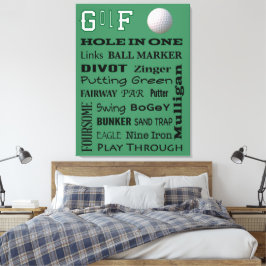 Impressão Em Tela Tipografia de GOLF