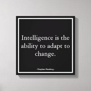 Impressão Em Tela Tipografia de Hawking de Motivação Empresarial Cor