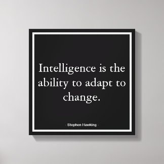 Impressão Em Tela Tipografia de Hawking de Motivação Empresarial Cor