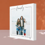 Impressão Em Tela Tipografia de texto e fotos personalizadas da famí<br><div class="desc">Fotografia personalizada da família e arte de tipografia de texto - Tela impressa de Ricaso - adicione sua própria fotografia e texto a esta canvas de excelente</div>