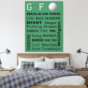 Impressão Em Tela Tipografia GOLF