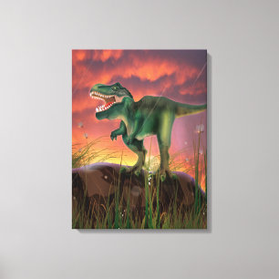 Impressão Em Tela Tiranossauro Rex