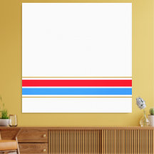 Tiras De Corrida Azul Vermelha Esportiva Em Branco