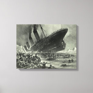 Impressão Em Tela Titanic do RMS de Sinalização