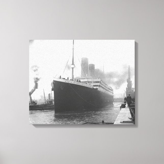 Impressão Em Tela Titanic nas docas de Southampton (Frente)