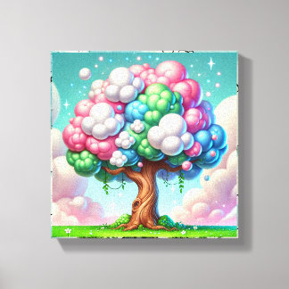 Impressão Em Tela Título: Cloud-Bearing Tree of Whimsy