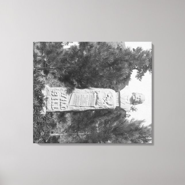 Impressão Em Tela Título da Fotografia Grave de Bill Hickock (Frente)