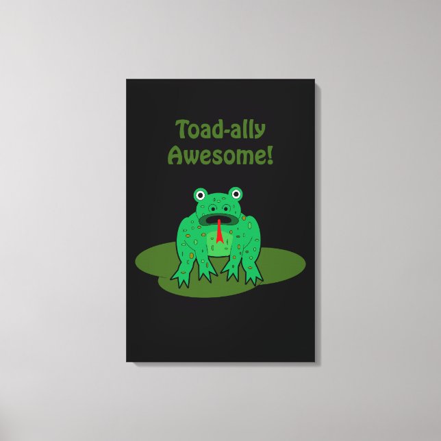 Impressão Em Tela Toad-ally Incrível (Frente)