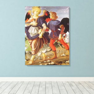 Impressão Em Tela Toby e o Anjo por Andrea del Verrocchio